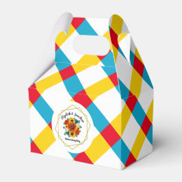 サマーピクニックパーティー幾何学的フローラ フェイバーボックス