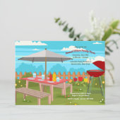 サマーピクニック招待状 招待状 (スタンド正面)