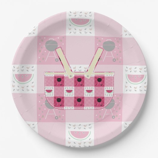 サマーピクニック紙プレート ペーパープレート (正面)