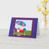 サマーピクニック カード (黄色い花)