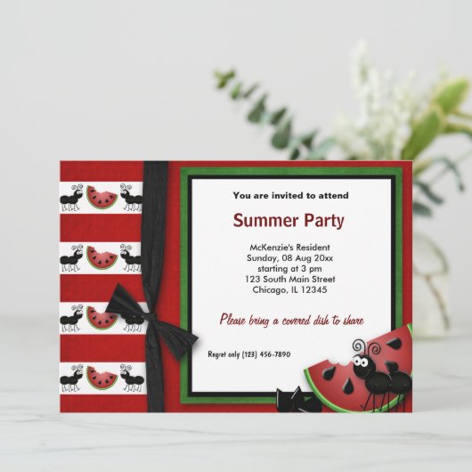 サマーピクニック 招待状 (スタンド正面)