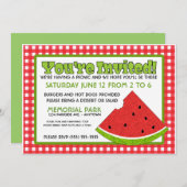 サマーピクニック 招待状 (正面/裏面)