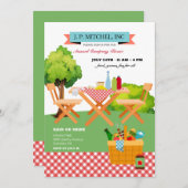 サマーピクニック 招待状 (正面/裏面)