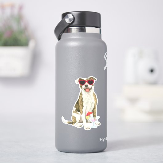 サマーピットブルテリアビニールシール シール (HydroFlask)
