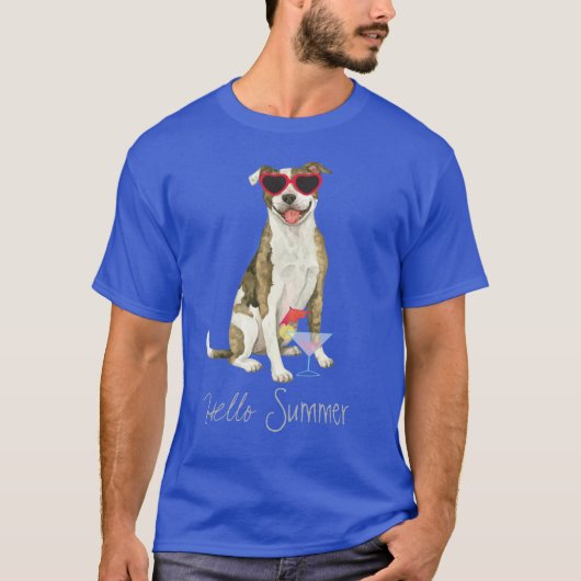 サマーピットブルテリアTシャツ Tシャツ (正面)
