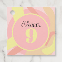 サマーピンクイエロークリモダンーム フェイバータグ