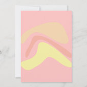 サマーピンクイエロークリーパーソナライズされたム 招待状 (裏面)