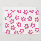 サマーピンクフラワーパーティーカスタム 招待状 (裏面)