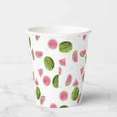 サマーピンク&グリーンスイカパターン 紙コップ (右)
