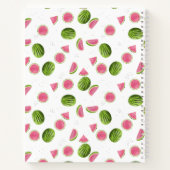 サマーピンク&グリーンスイカレシピクックブック ノートブック (裏面)