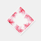 サマーピーチコーラルウォーターフローラシック スタンダードカクテルナプキン (角)