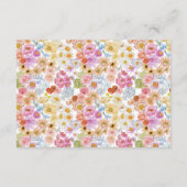 サマーピーチフローラ開花ブックスフォーベビー エンクロージャーカード (裏面)