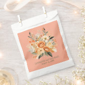 サマーピーチ&グリーンフローラ結婚ズ フェイバーバッグ (クリップ留めされた状態)