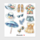 サマーファッション ビーチアクセサリー シール (シート)