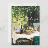 サマーファミリーカントリー懇親会パーティの招待状 招待状 (正面)