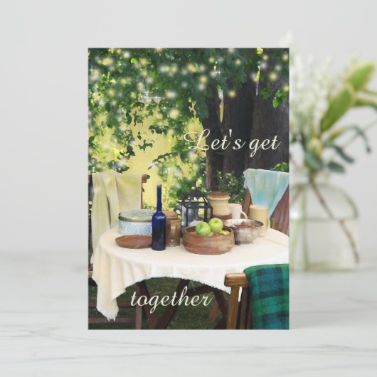 サマーファミリーカントリー懇親会パーティの招待状 招待状 (スタンド正面)