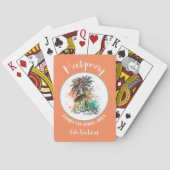 サマーファミリーバケーションオレンジ トランプ (裏面)