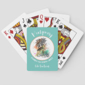 サマーファミリーバケーションターコイズ トランプ (裏面)