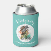 サマーファミリーバケーションターコイズ 缶クーラー (缶正面)