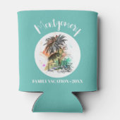 サマーファミリーバケーションターコイズ 缶クーラー (裏面)