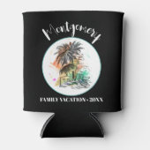 サマーファミリーバケーションブラック 缶クーラー (正面)