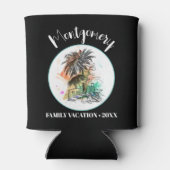 サマーファミリーバケーションブラック 缶クーラー (裏面)