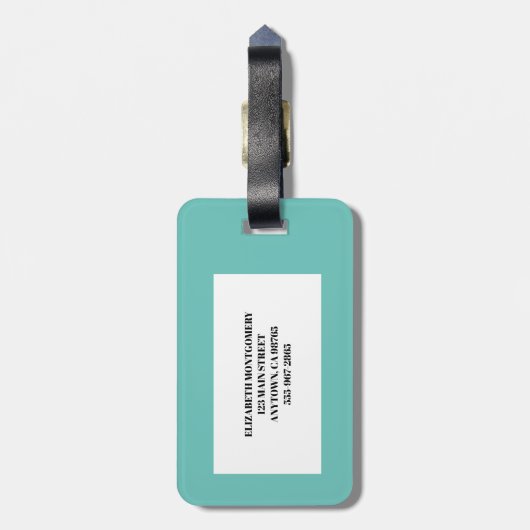 サマーファミリーバケーション ラゲッジタグ (裏面縦)