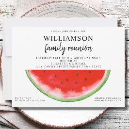 サマーファミリー懇親会スイカ招待状 招待状