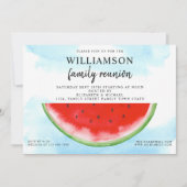 サマーファミリー懇親会スイカ 招待状 (正面)