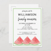 サマーファミリー懇親会スイカ 案内ポストカード (正面/裏面)