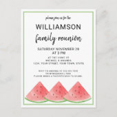 サマーファミリー懇親会スイカ 案内ポストカード (正面)