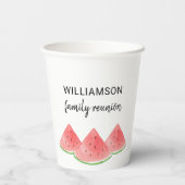 サマーファミリー懇親会スイカ 紙コップ (裏面)