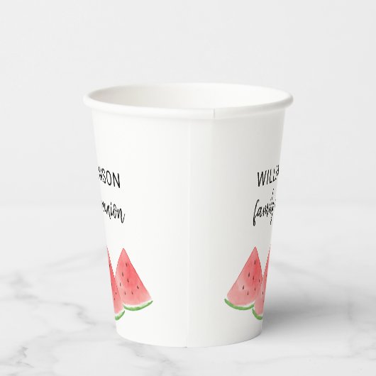 サマーファミリー懇親会スイカ 紙コップ (右)