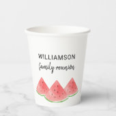 サマーファミリー懇親会スイカ 紙コップ (正面)