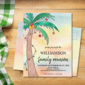 サマーファミリー懇親会招待状はがき 案内ポストカード