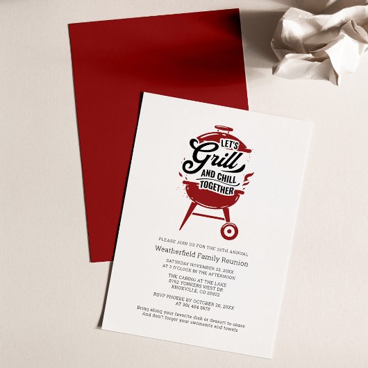 サマーファミリー懇親会BBQパーティー 招待状