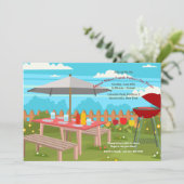 サマーファーザーズデイピクニック招待状 招待状 (スタンド正面)