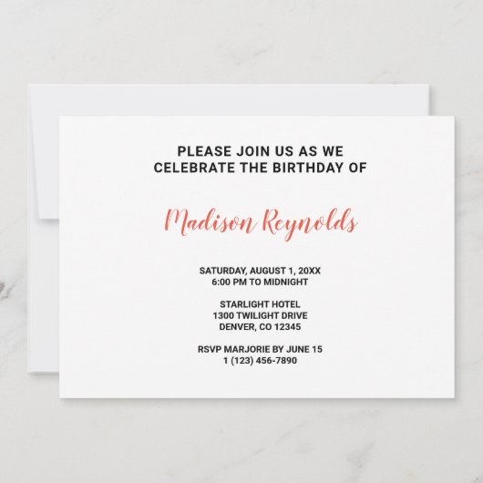 サマーファームシーンインブライトサンライト誕生日 (裏面)