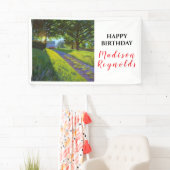 サマーファームシーンインブライトサンライト誕生日 横断幕 (インサイチュ)