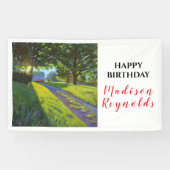 サマーファームシーンインブライトサンライト誕生日 横断幕 (横)