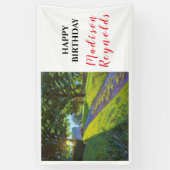 サマーファームシーンインブライトサンライト誕生日 横断幕 (縦)