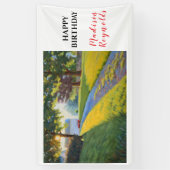 サマーファームシーンインブライトサンライト誕生日 横断幕 (縦)