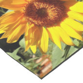 サマーファームハウスイエローサンフラワーオンブラック ショートテーブルランナー (コーナー)