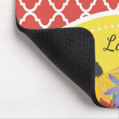 サマーフィエスタレッドフローラクローバーと名前 マウスパッド (コーナー)