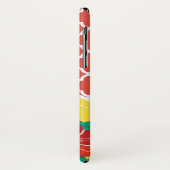 サマーフィエスタレッドフローラクローバーと名前 Case-Mate iPhoneケース (裏面/左)