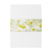 サマーフィールドデイジーカモミールフラワー結婚ズ 招待状ベリーバンド (裏面例)