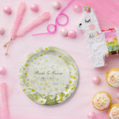 サマーフィールドデイジーカモミールフラワー結婚フローラ ペーパープレート (パーティー)