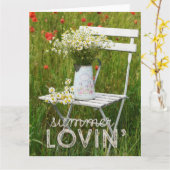 サマーフィールドワイルドフラワーケッパー+文字 カード (黄色い花)