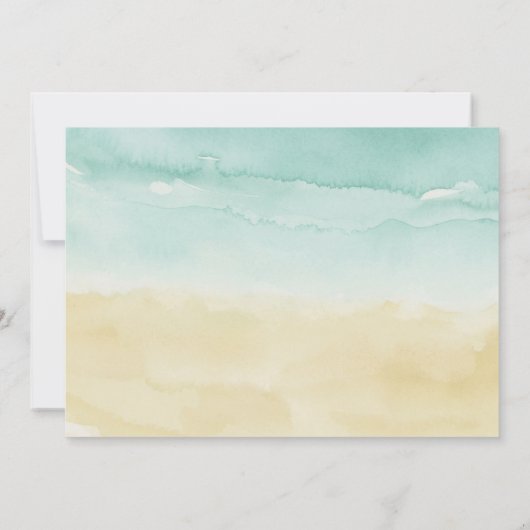 サマーフォトビーチバースデーパーティー 招待状 (裏面)