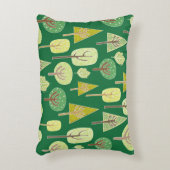 サマーフォレスト：自然インスパイアデザイン アクセントクッション (正面(垂直))